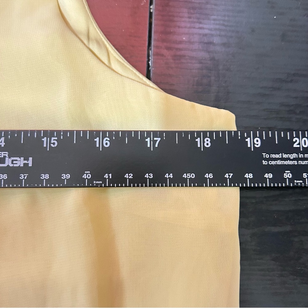 SLNY Yellow Sleeveless Dress Size 8 - Picture 8 of 9